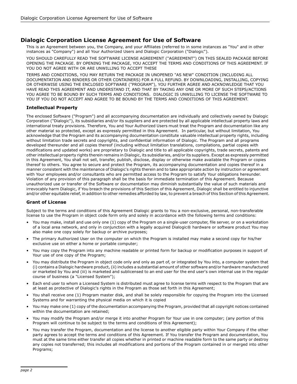 Dialogic 4000 User Manual | Page 3 / 32