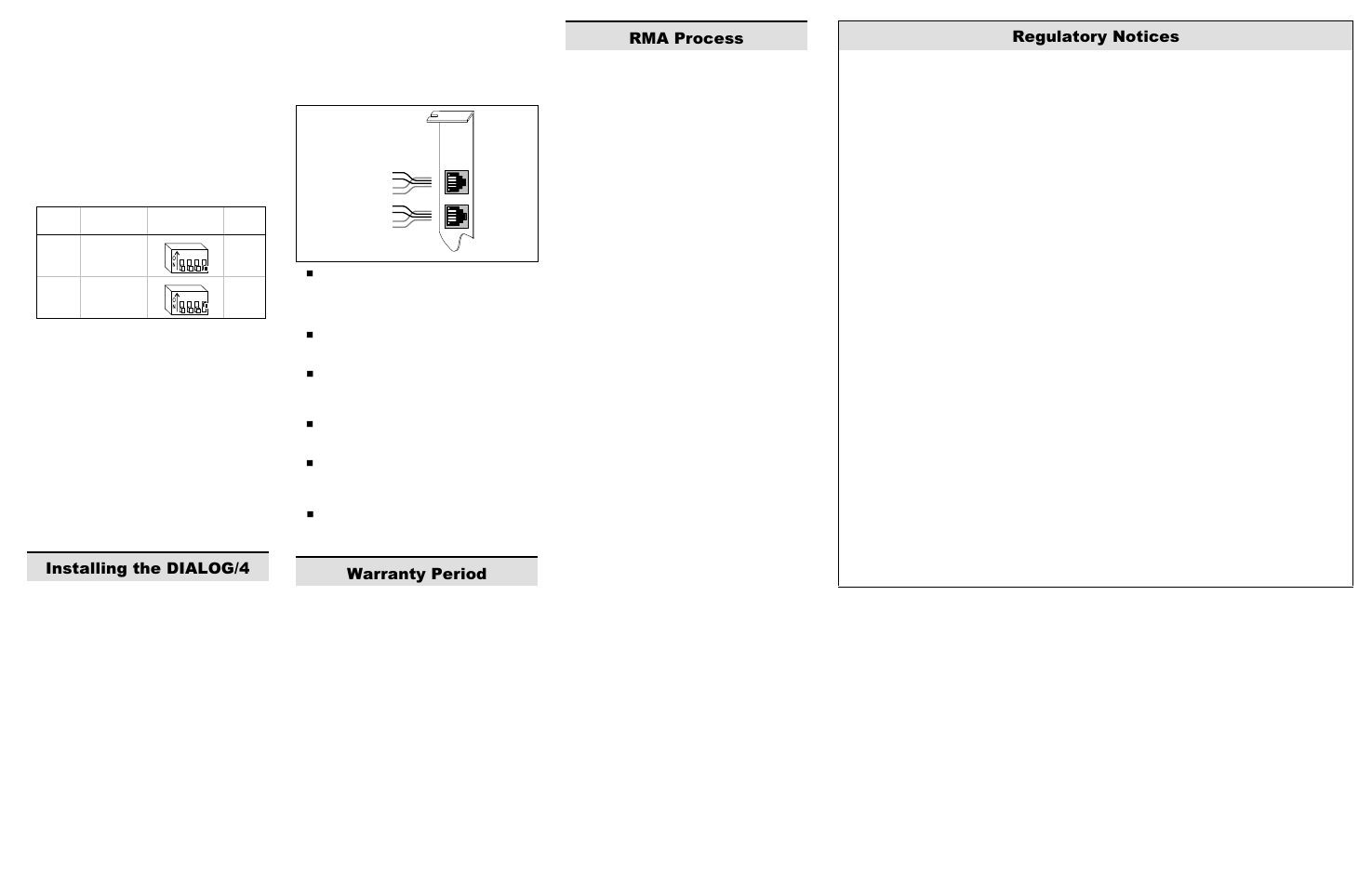 Qvwdoolqj wkh ',$/2, Duudqw\ 3hulrg, 50$ 3urfhvv | 5hjxodwru\ 1rwlfhv | Dialogic DIALOG/4 User Manual | Page 2 / 2