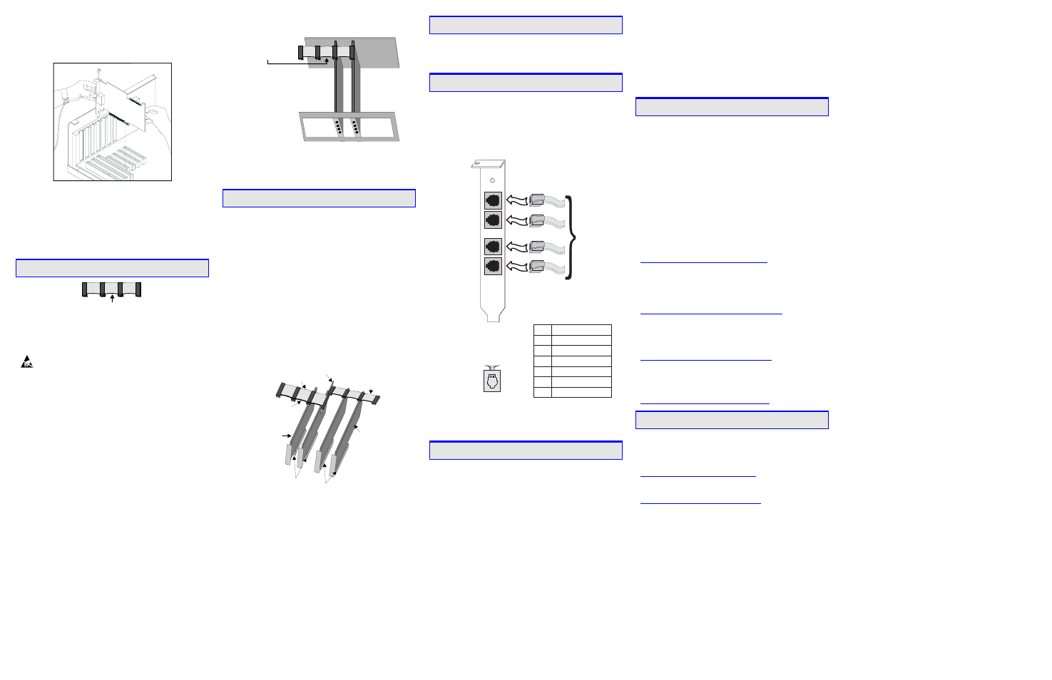 Attach ct bus cable to board (optional), Connect ct bus/scbus adapter (optional), Complete board installation | Connect external cables, Install software, configure and test, Warranty and return information, Sales assistance | Dialogic Media Board VFX/41JCT-LS User Manual | Page 2 / 2