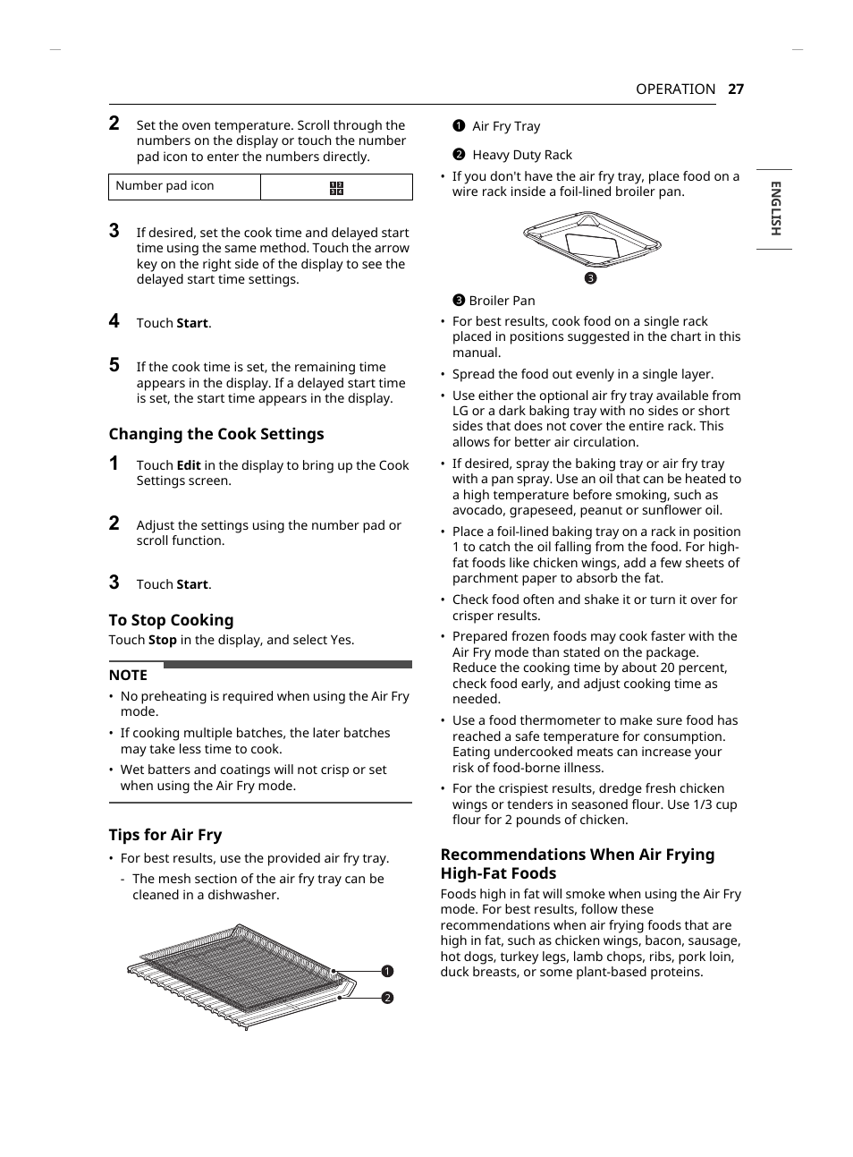 LG Studio 30 Inch Smart Double Electric Wall Oven Owners Guide User Manual | Page 27 / 140