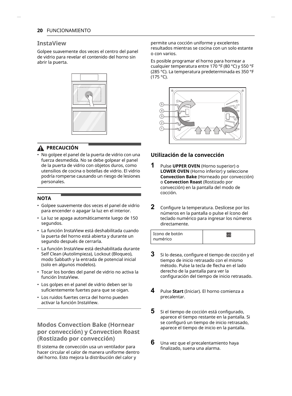 Instaview | LG Studio 30 Inch Smart Double Electric Wall Oven Owners Guide User Manual | Page 84 / 140