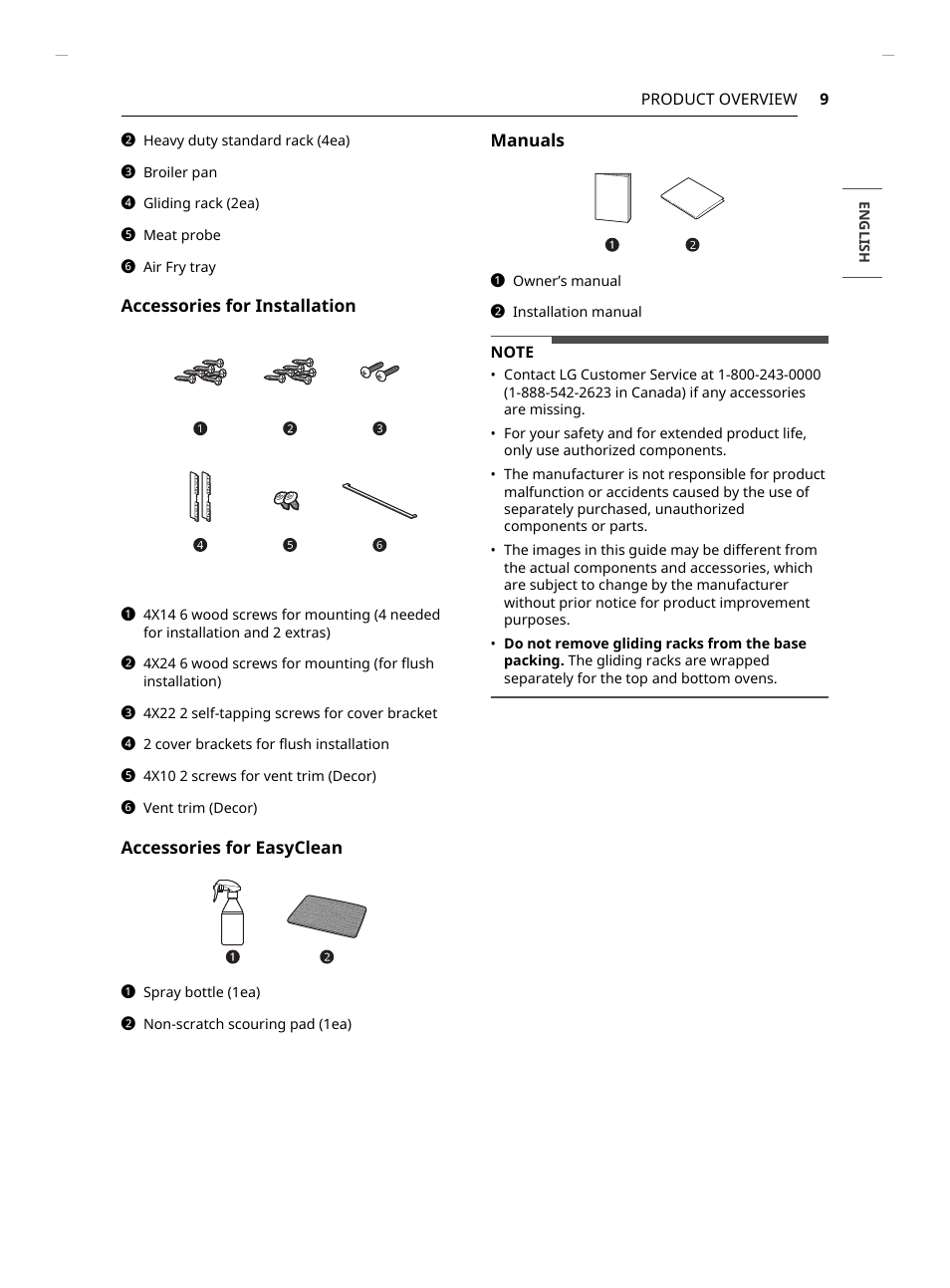 LG Studio 30 Inch Smart Double Electric Wall Oven Owners Guide User Manual | Page 9 / 140