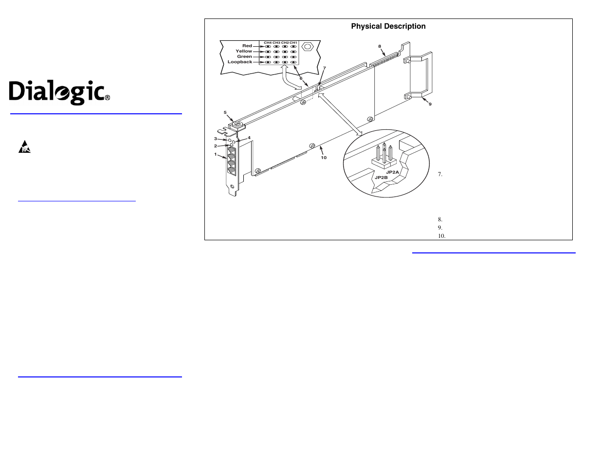 Dialogic Media Board DMV1200BTEP User Manual | 2 pages