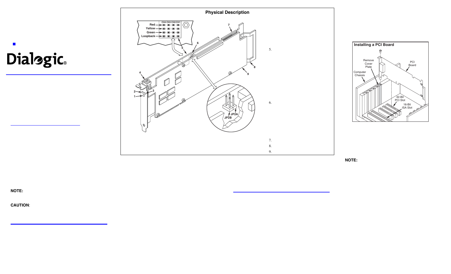 Dialogic DM3 Media Boards DM/V2400A-PCI User Manual | 2 pages