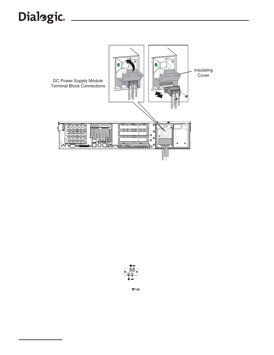 13 dc power supply module terminal block, 14 dc power input connector | Dialogic SS7G21 User Manual | Page 52 / 91