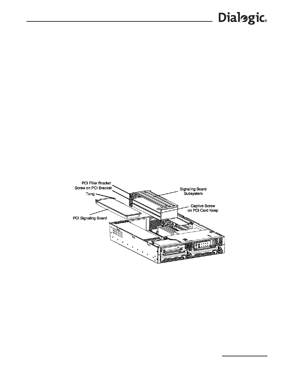 23 installing and replacing an ss7 signaling board, Signaling board as follows, referring to, Figure 23 | Dialogic SS7G21 User Manual | Page 65 / 91