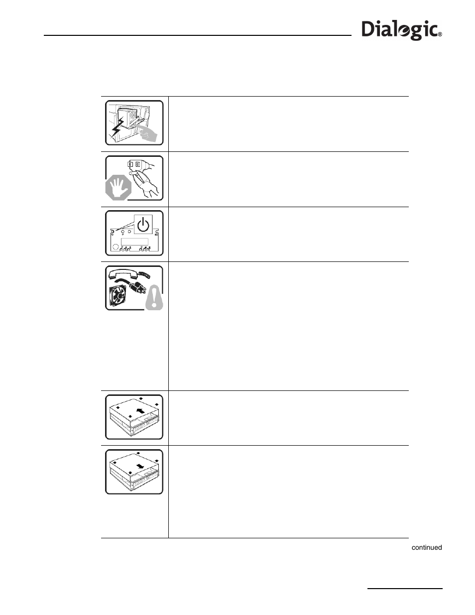 Chapter 11: international warnings, 1 warning: english, International warnings | Should refer first to, Chapter 11 | Dialogic SS7G21 User Manual | Page 69 / 91