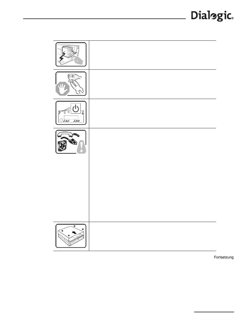 3 warnung: deutsch | Dialogic SS7G21 User Manual | Page 73 / 91