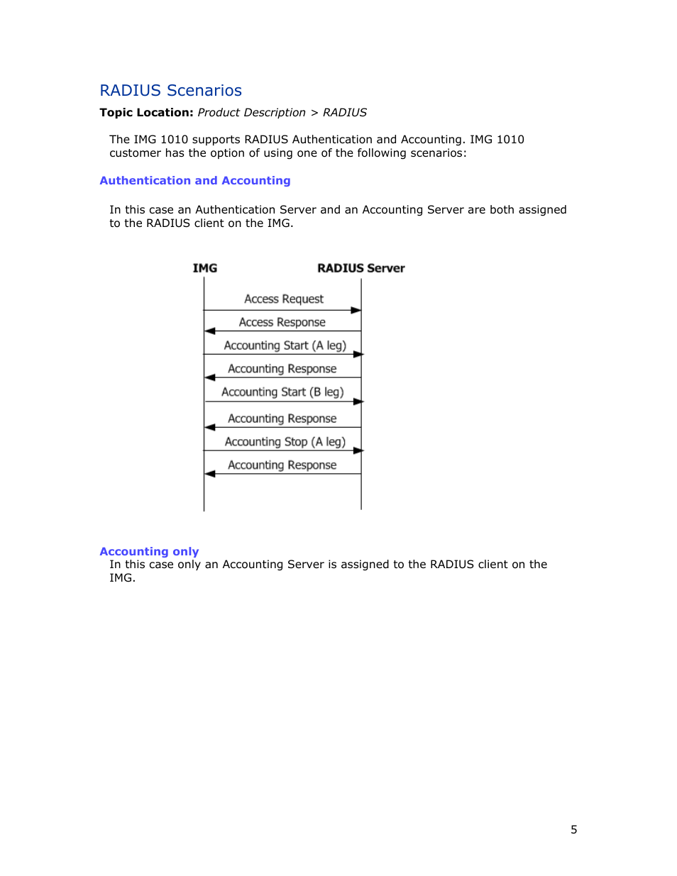 Radius scenarios | Dialogic INTEGRATED MEDIA GATEWAYS 1010 User Manual | Page 15 / 73