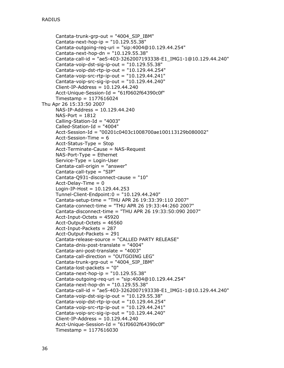 Dialogic INTEGRATED MEDIA GATEWAYS 1010 User Manual | Page 46 / 73