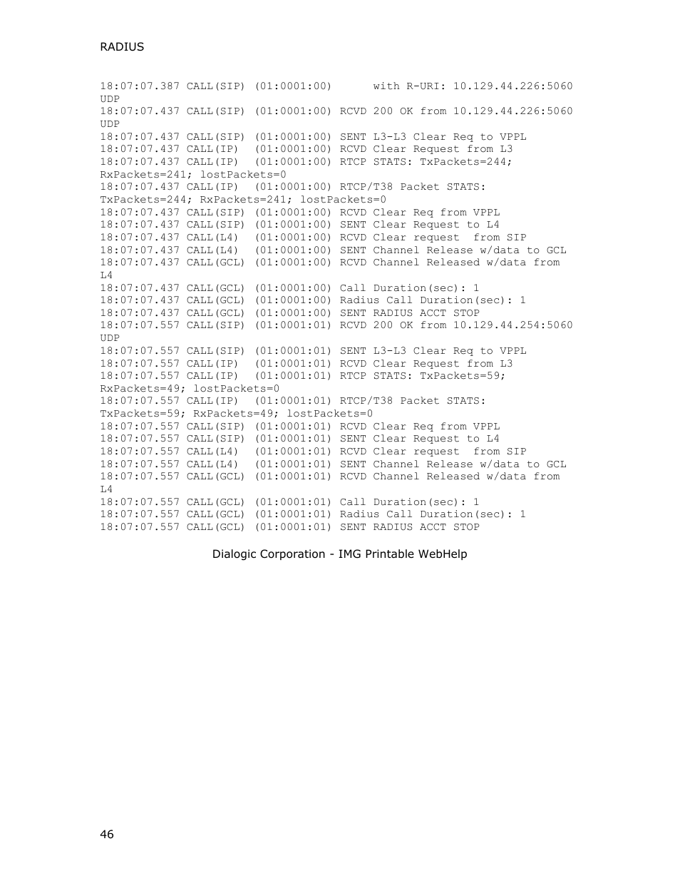 Dialogic INTEGRATED MEDIA GATEWAYS 1010 User Manual | Page 56 / 73