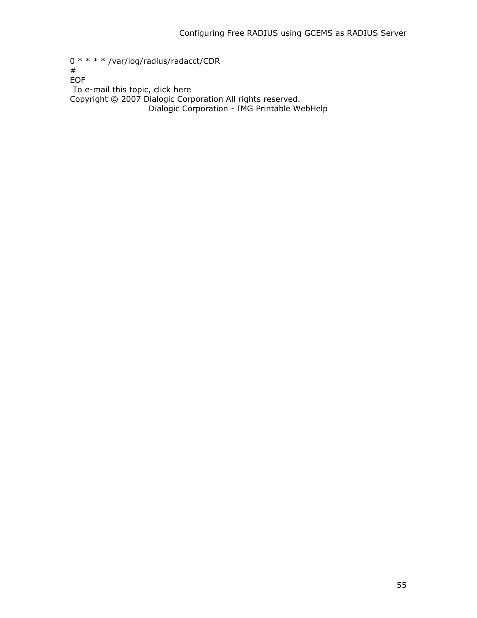 Dialogic INTEGRATED MEDIA GATEWAYS 1010 User Manual | Page 65 / 73