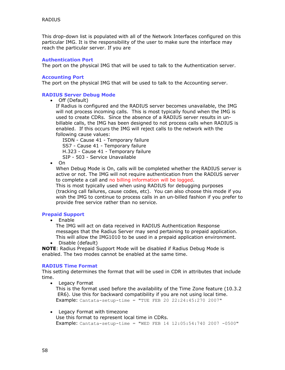 Dialogic INTEGRATED MEDIA GATEWAYS 1010 User Manual | Page 68 / 73