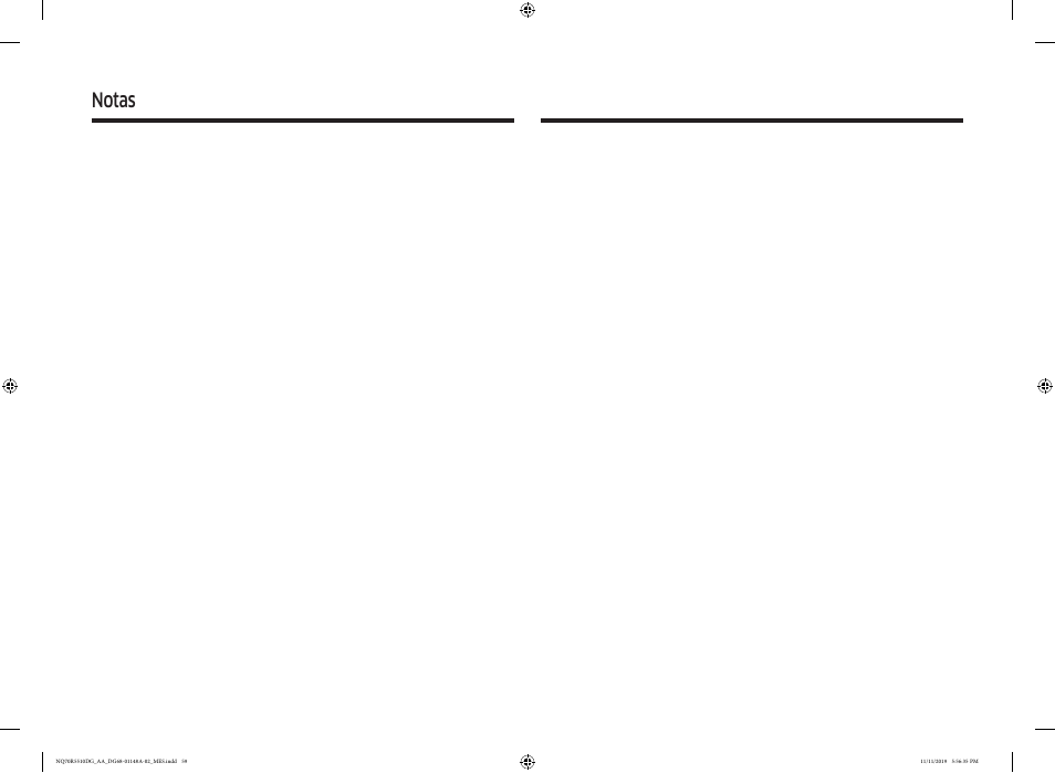 Notas | Samsung 30 Inch Microwave Combination Smart Wall Oven Owner Manual User Manual | Page 119 / 180
