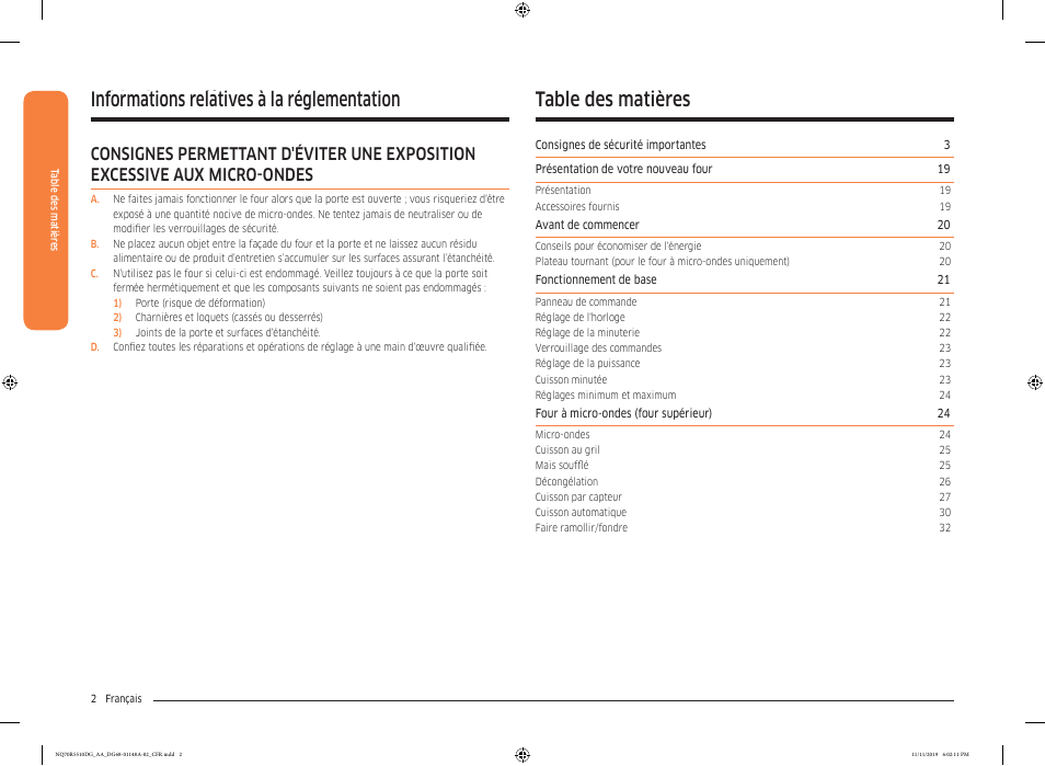 Samsung 30 Inch Microwave Combination Smart Wall Oven Owner Manual User Manual | Page 122 / 180