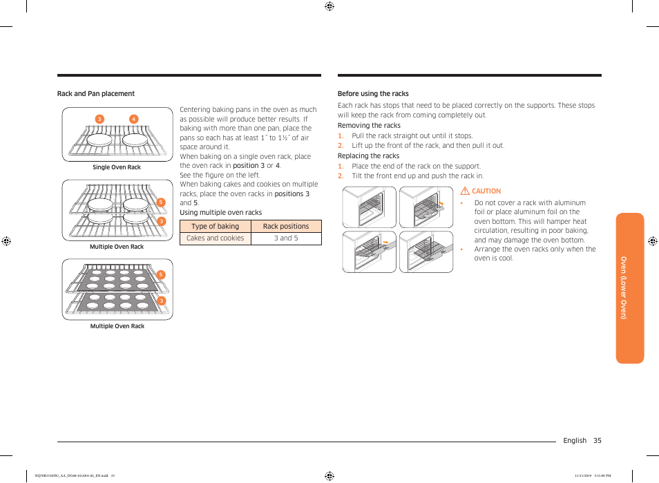 Samsung 30 Inch Microwave Combination Smart Wall Oven Owner Manual User Manual | Page 35 / 180