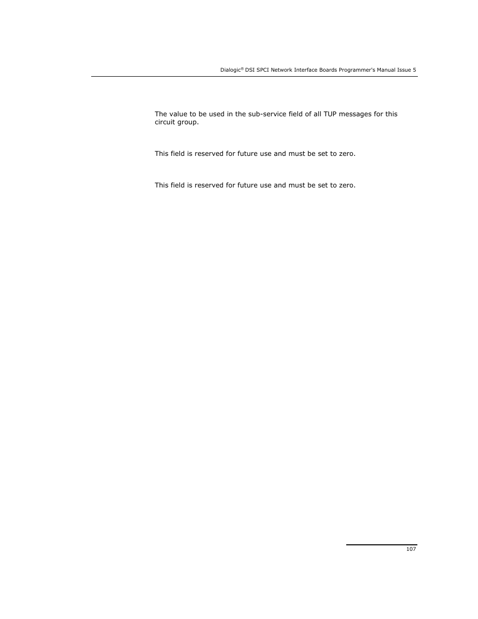 Dialogic DSI SPCI Network Interface Boards User Manual | Page 107 / 111