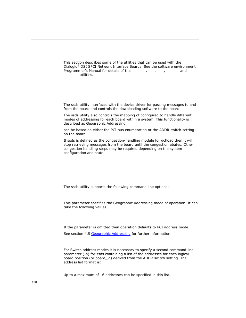 8host utilities, 1 ssds | Dialogic DSI SPCI Network Interface Boards User Manual | Page 108 / 111
