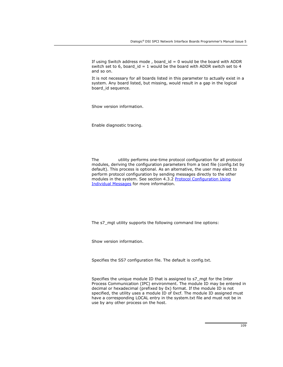 2 s7_mgt | Dialogic DSI SPCI Network Interface Boards User Manual | Page 109 / 111