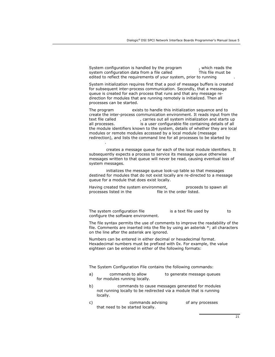 2 system configuration | Dialogic DSI SPCI Network Interface Boards User Manual | Page 21 / 111