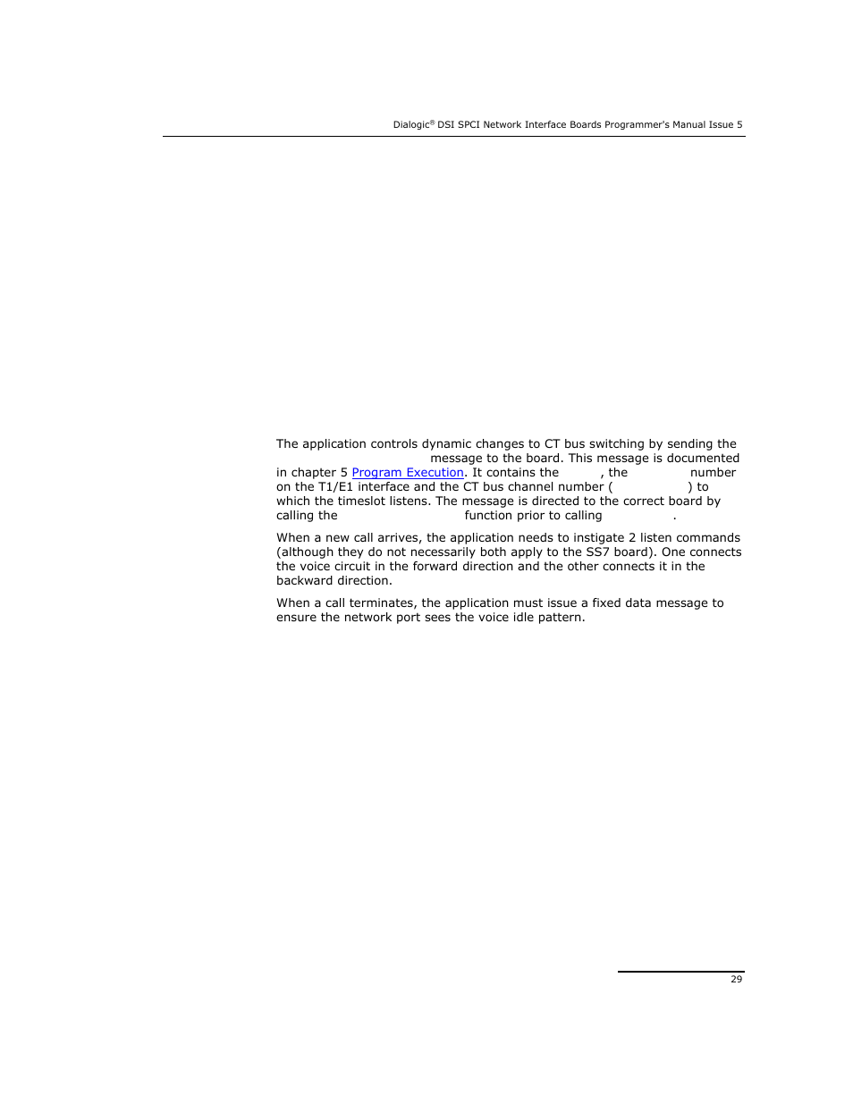 3 dynamic operation, 4 example code - building and sending sc_listen | Dialogic DSI SPCI Network Interface Boards User Manual | Page 29 / 111