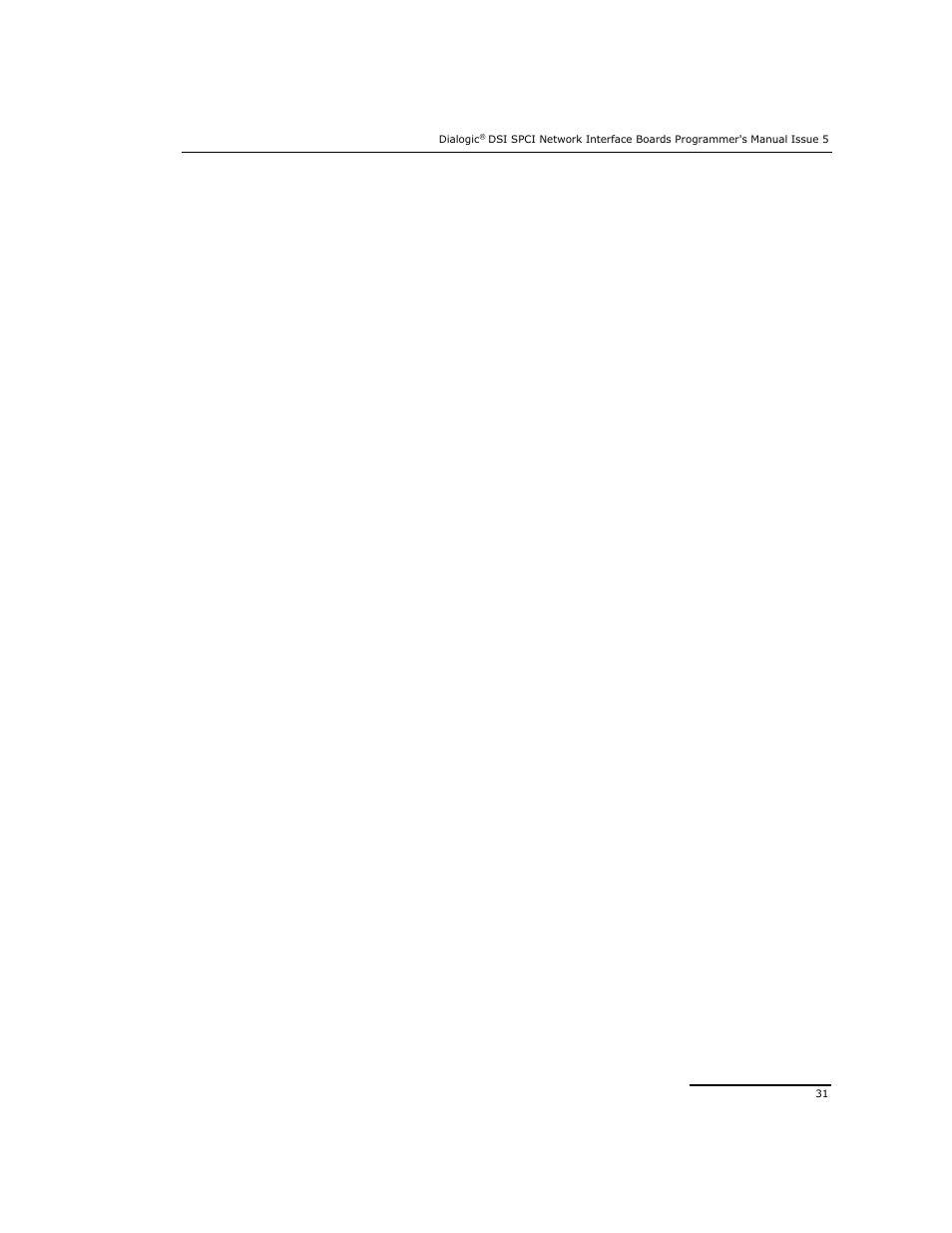 Dialogic DSI SPCI Network Interface Boards User Manual | Page 31 / 111