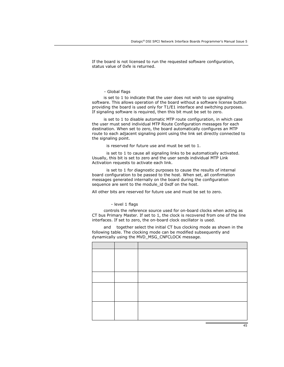 Dialogic DSI SPCI Network Interface Boards User Manual | Page 45 / 111