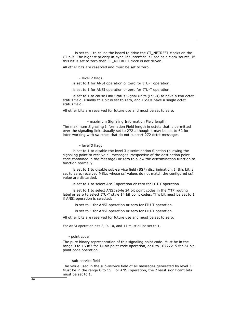 Dialogic DSI SPCI Network Interface Boards User Manual | Page 46 / 111