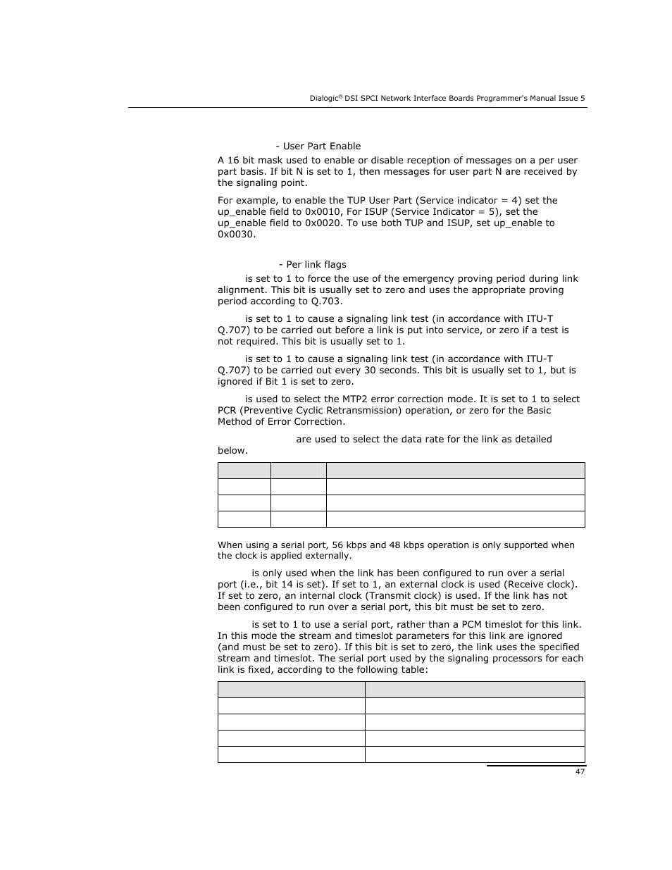 Dialogic DSI SPCI Network Interface Boards User Manual | Page 47 / 111