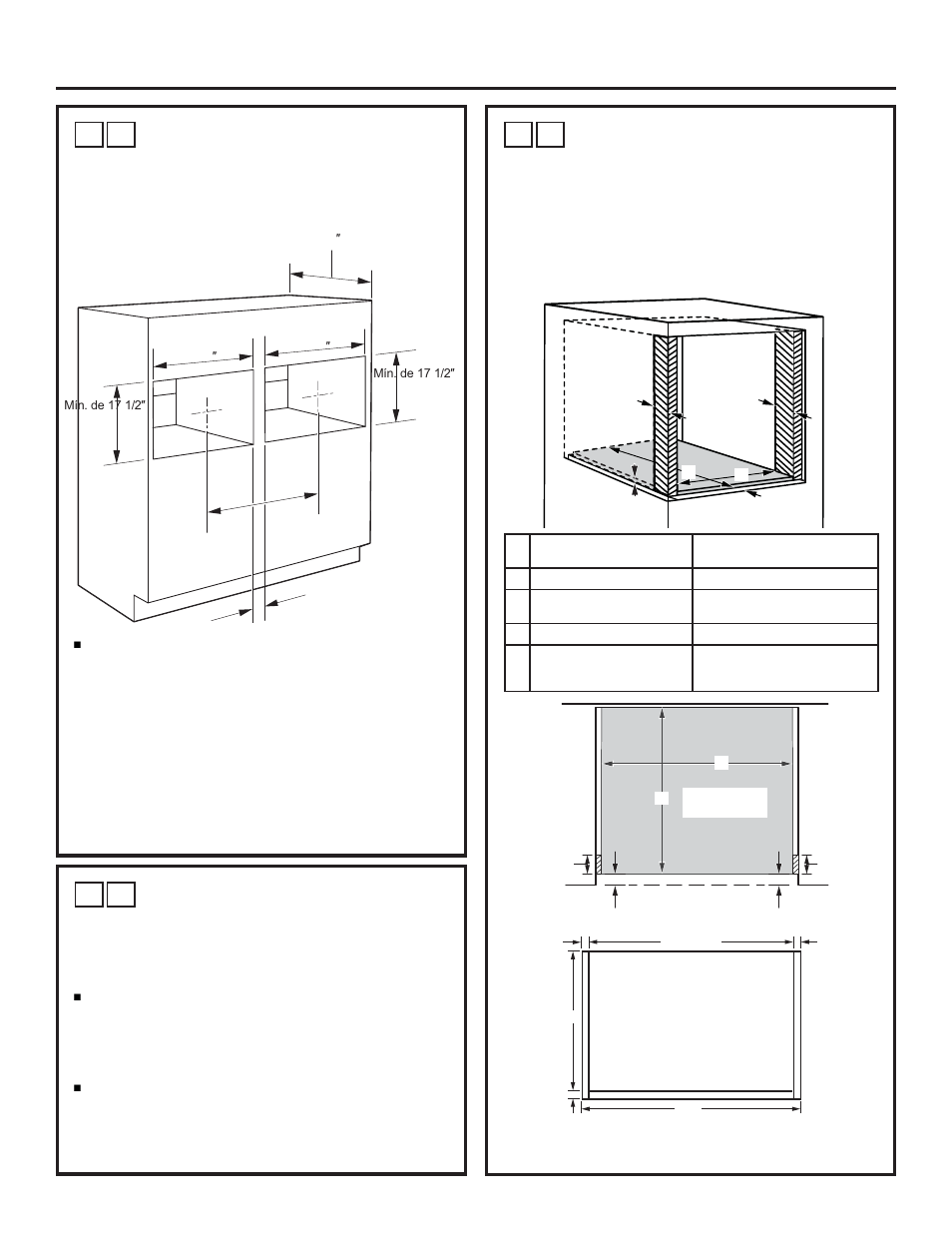 Instrucciones de instalación, Prepare el interior | Monogram Statement Series 30 Inch Single Steam Electric Wall Oven Install Guide User Manual | Page 24 / 30