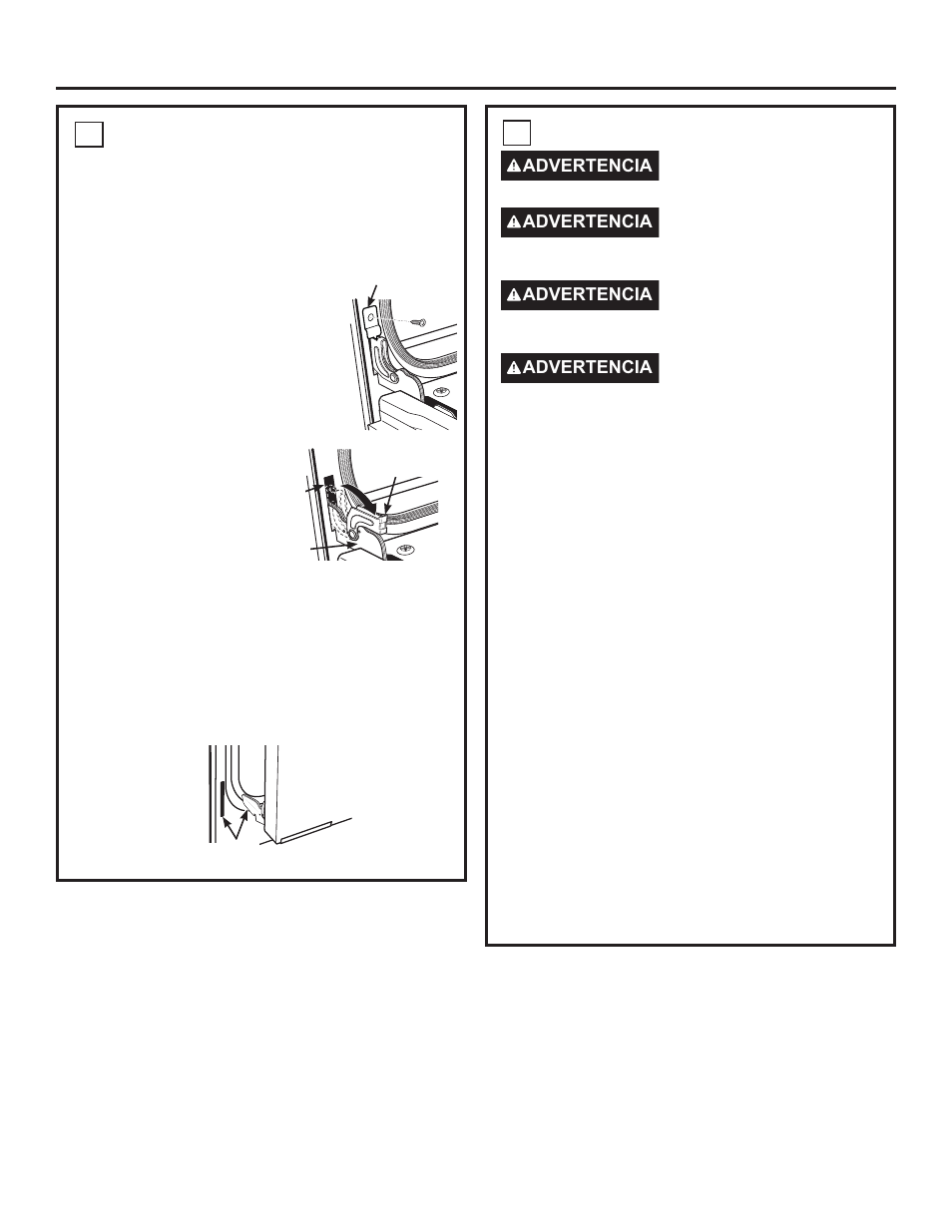 Instrucciones de instalación, Remoción de la puerta, Requisitos eléctricos | Monogram Statement Series 30 Inch Single Steam Electric Wall Oven Install Guide User Manual | Page 25 / 30