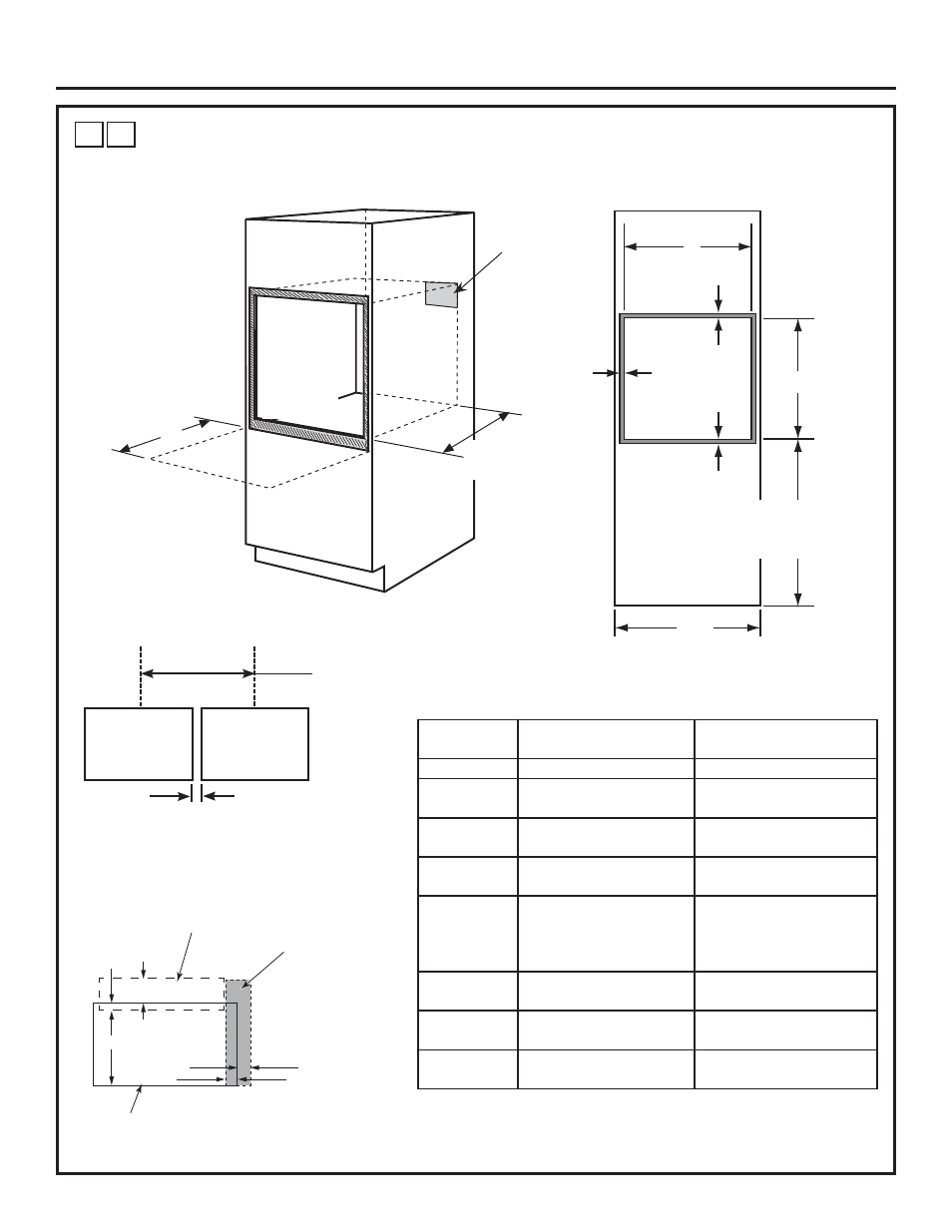 Installation instructions, 2 a cutout for steam ovens in wall cabinet | Monogram Statement Series 30 Inch Single Steam Electric Wall Oven Install Guide User Manual | Page 4 / 30