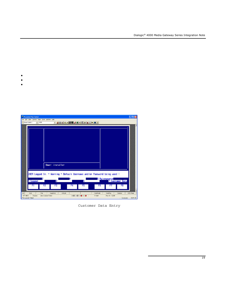 1 t1 interface administration | Dialogic Mitel SX-2000 User Manual | Page 19 / 70