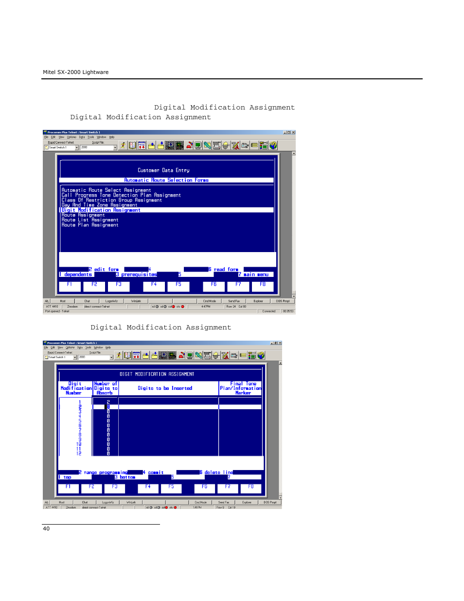Dialogic Mitel SX-2000 User Manual | Page 40 / 70