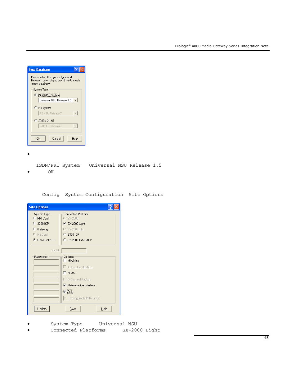 Dialogic Mitel SX-2000 User Manual | Page 45 / 70