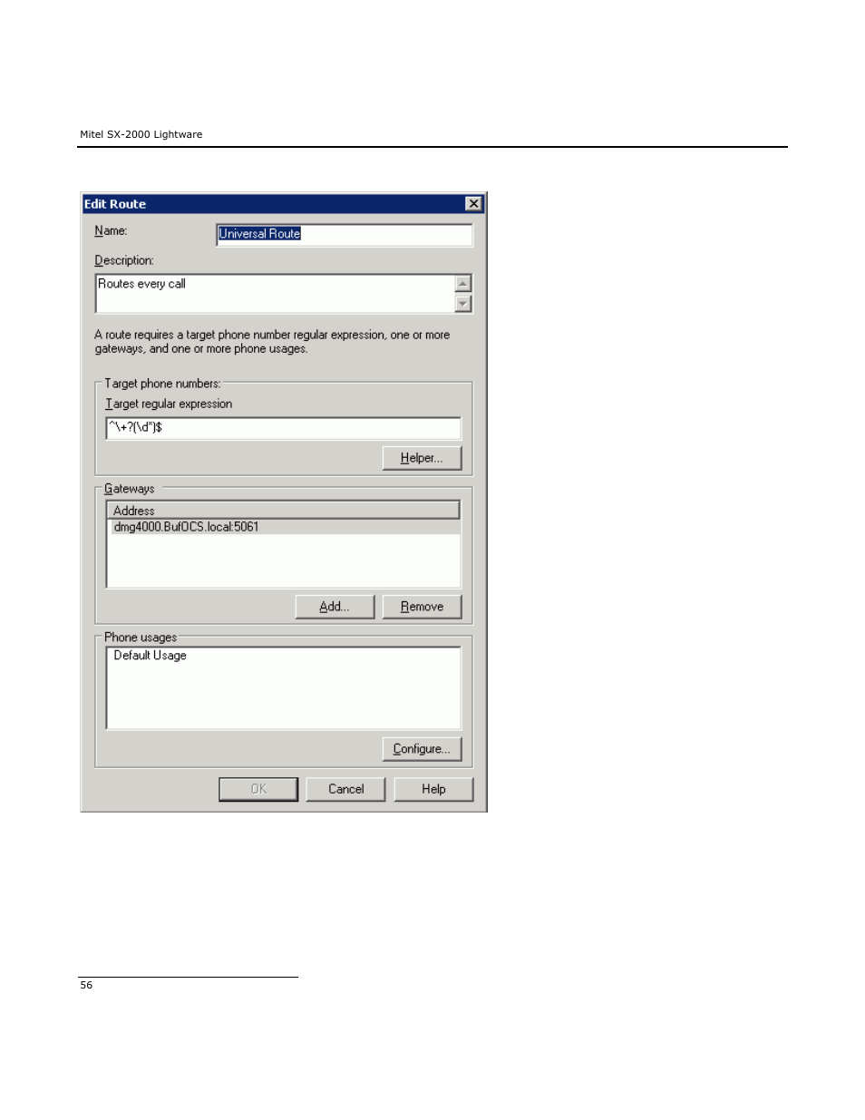 Dialogic Mitel SX-2000 User Manual | Page 56 / 70