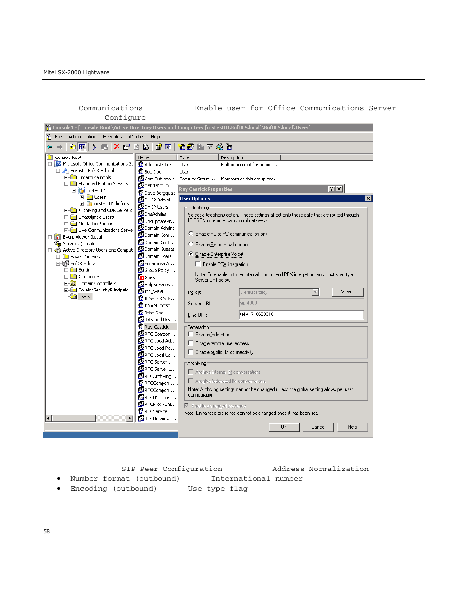 Dialogic Mitel SX-2000 User Manual | Page 58 / 70