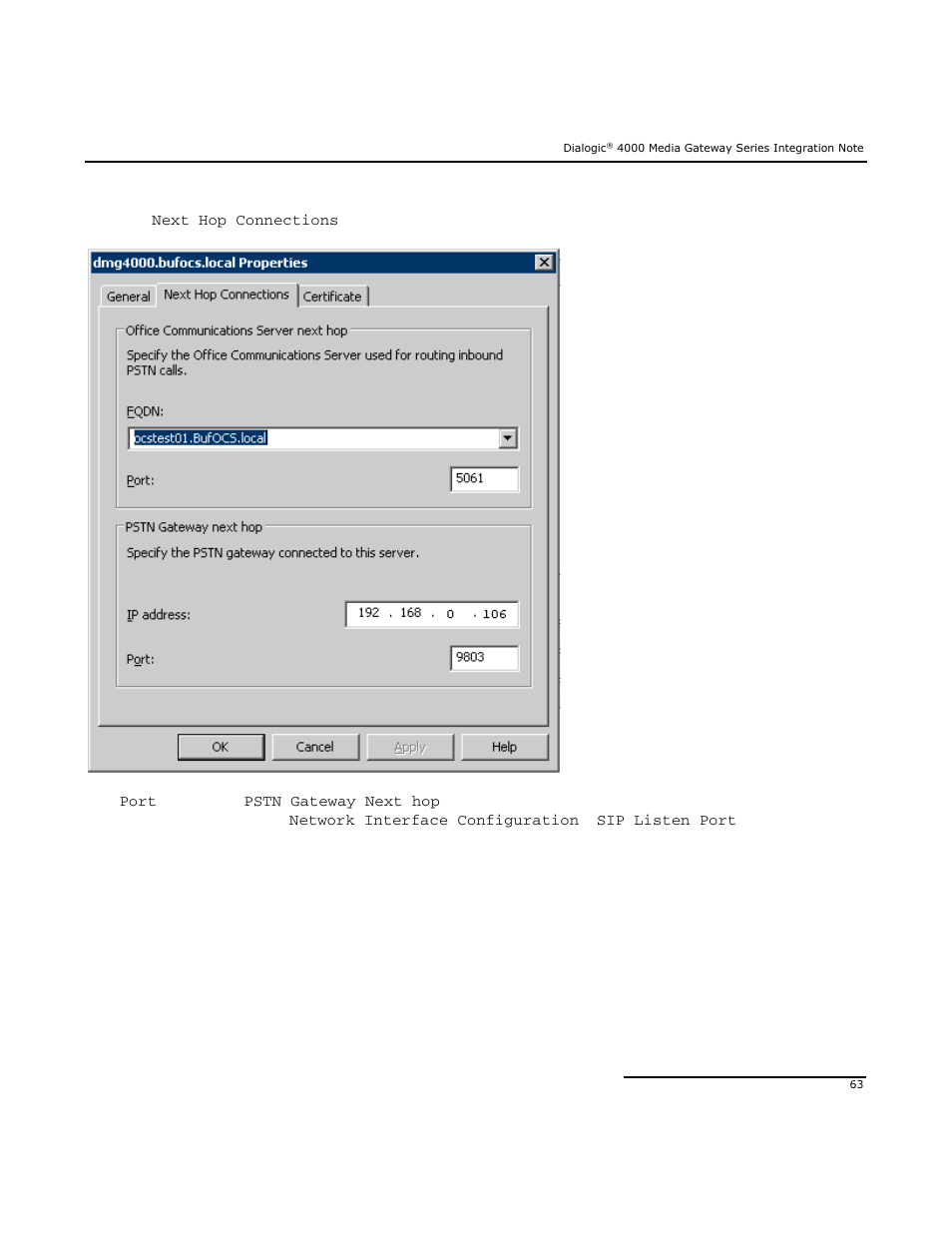 Dialogic Mitel SX-2000 User Manual | Page 63 / 70