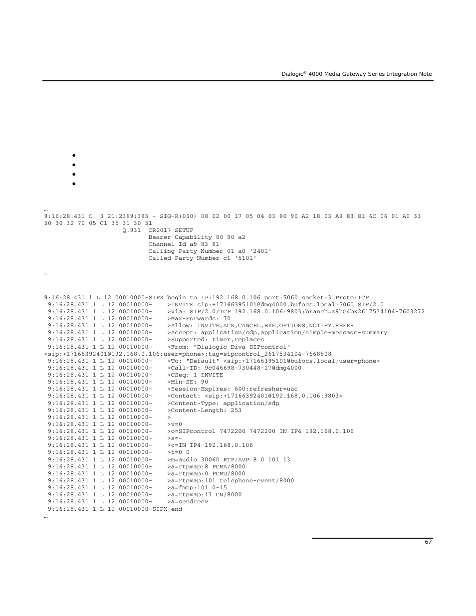 Dialogic Mitel SX-2000 User Manual | Page 67 / 70