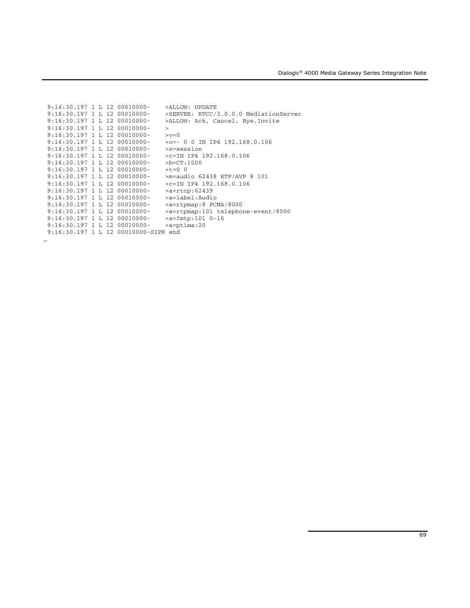 Dialogic Mitel SX-2000 User Manual | Page 69 / 70