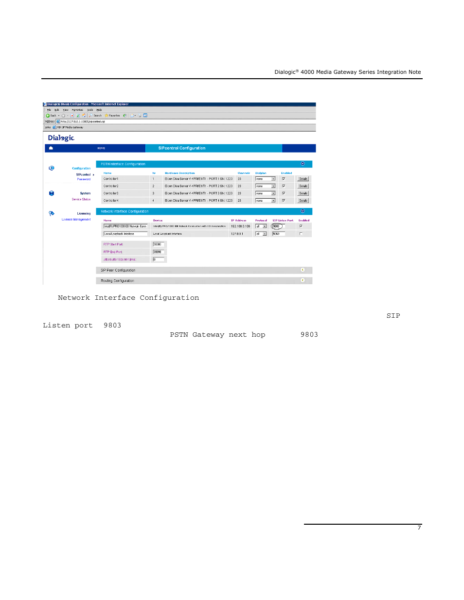 2 sip peer configuration | Dialogic Mitel SX-2000 User Manual | Page 7 / 70