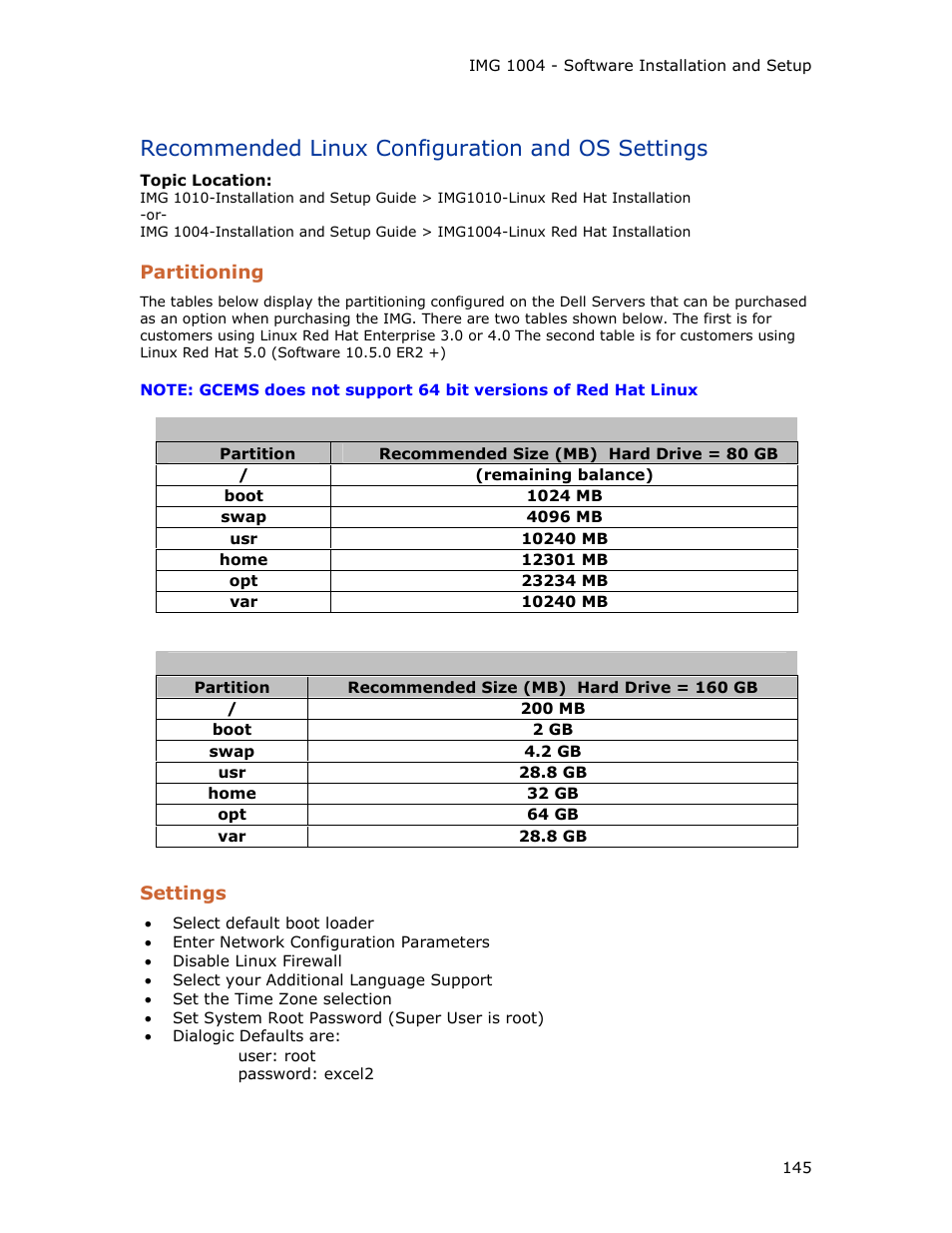 Recommended linux configuration and os settings | Dialogic IMG 1004 User Manual | Page 153 / 169