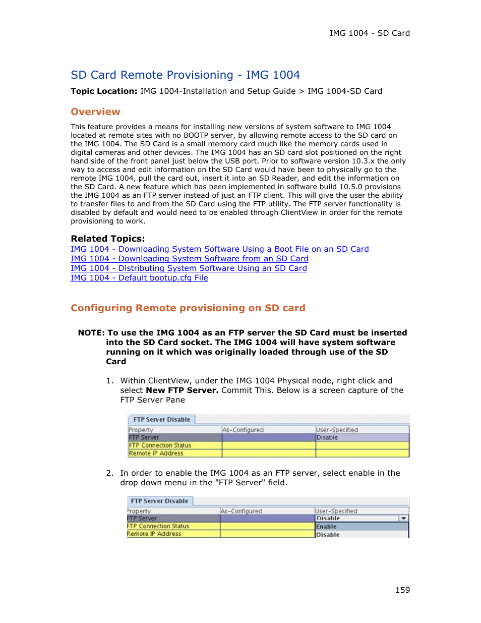 Sd card remote provisioning - img 1004 | Dialogic IMG 1004 User Manual | Page 167 / 169