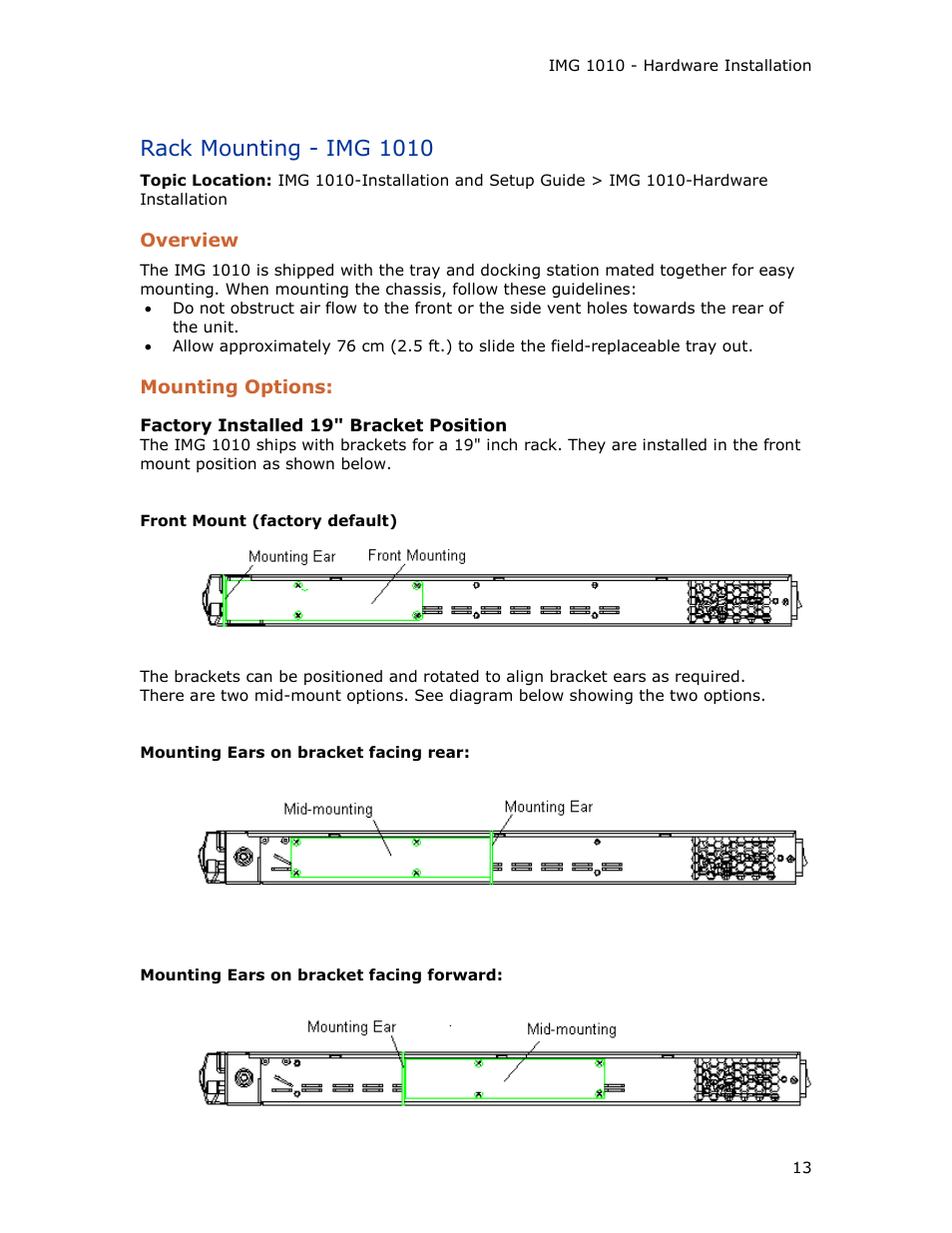 Rack mounting - img 1010 | Dialogic IMG 1004 User Manual | Page 21 / 169