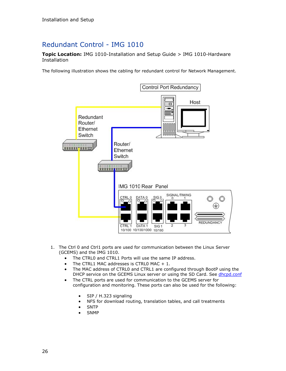 Redundant control - img 1010 | Dialogic IMG 1004 User Manual | Page 34 / 169