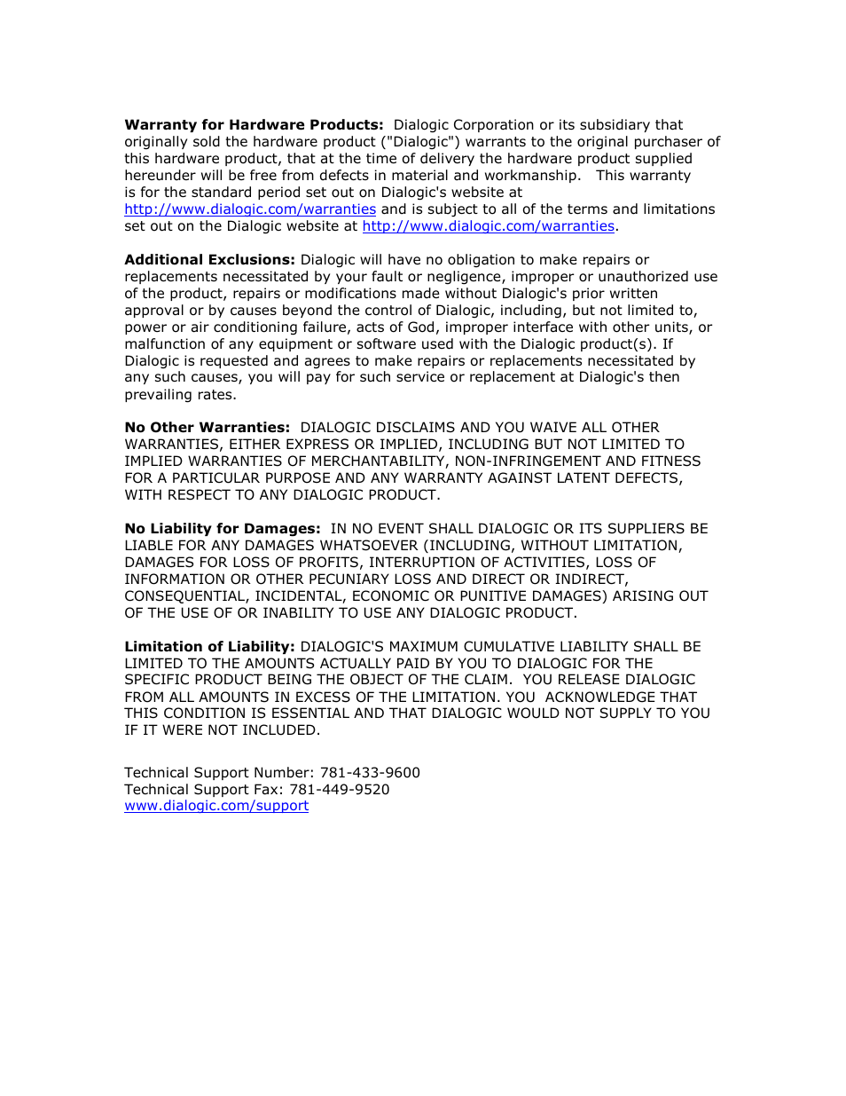 Dialogic IMG 1004 User Manual | Page 4 / 169