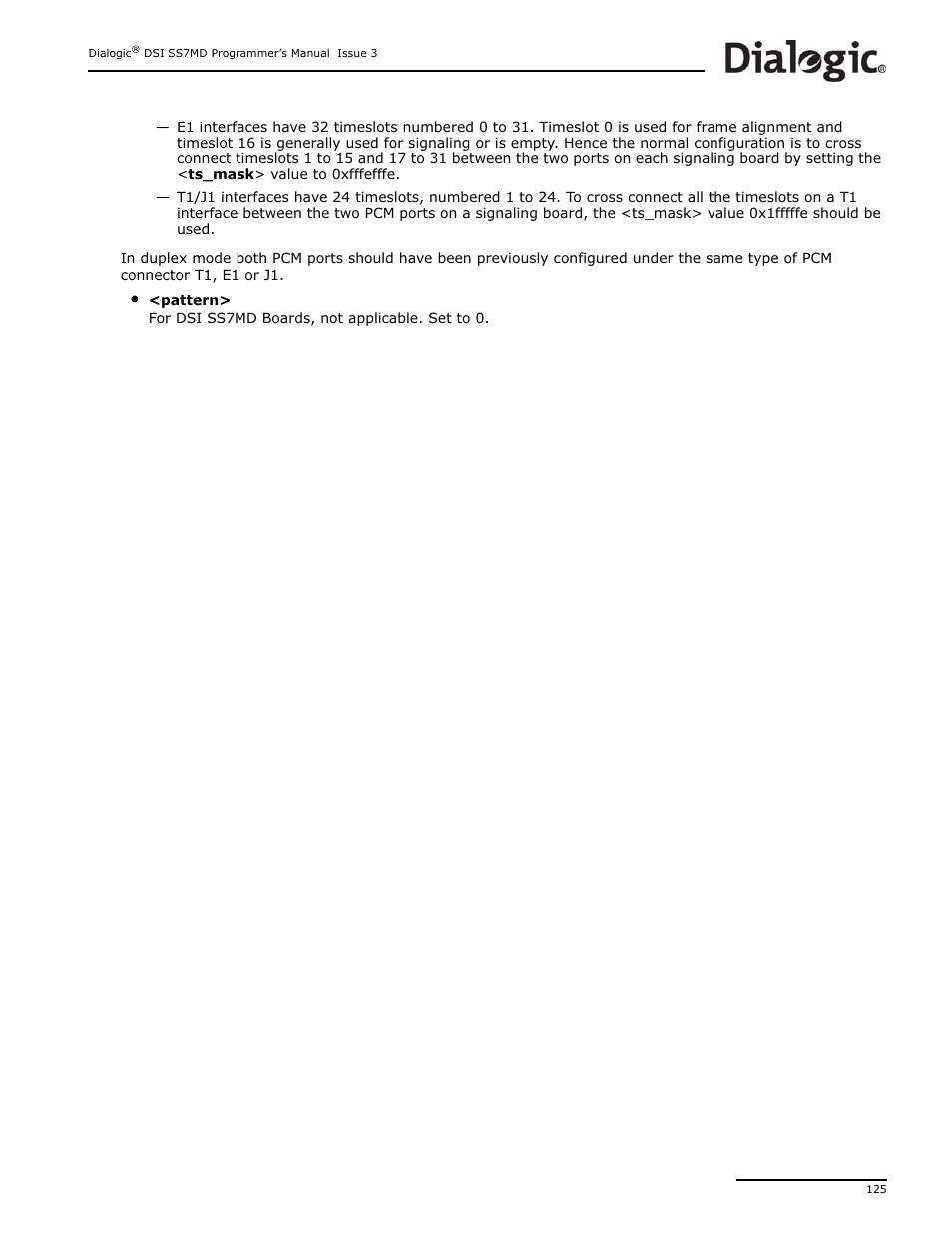 Dialogic DSI SS7MD User Manual | Page 125 / 191