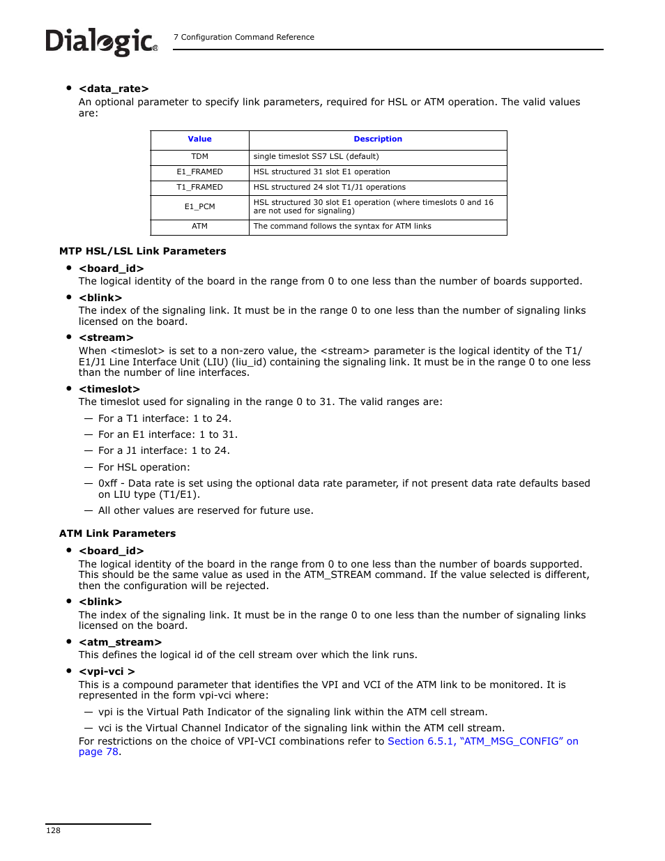 Dialogic DSI SS7MD User Manual | Page 128 / 191