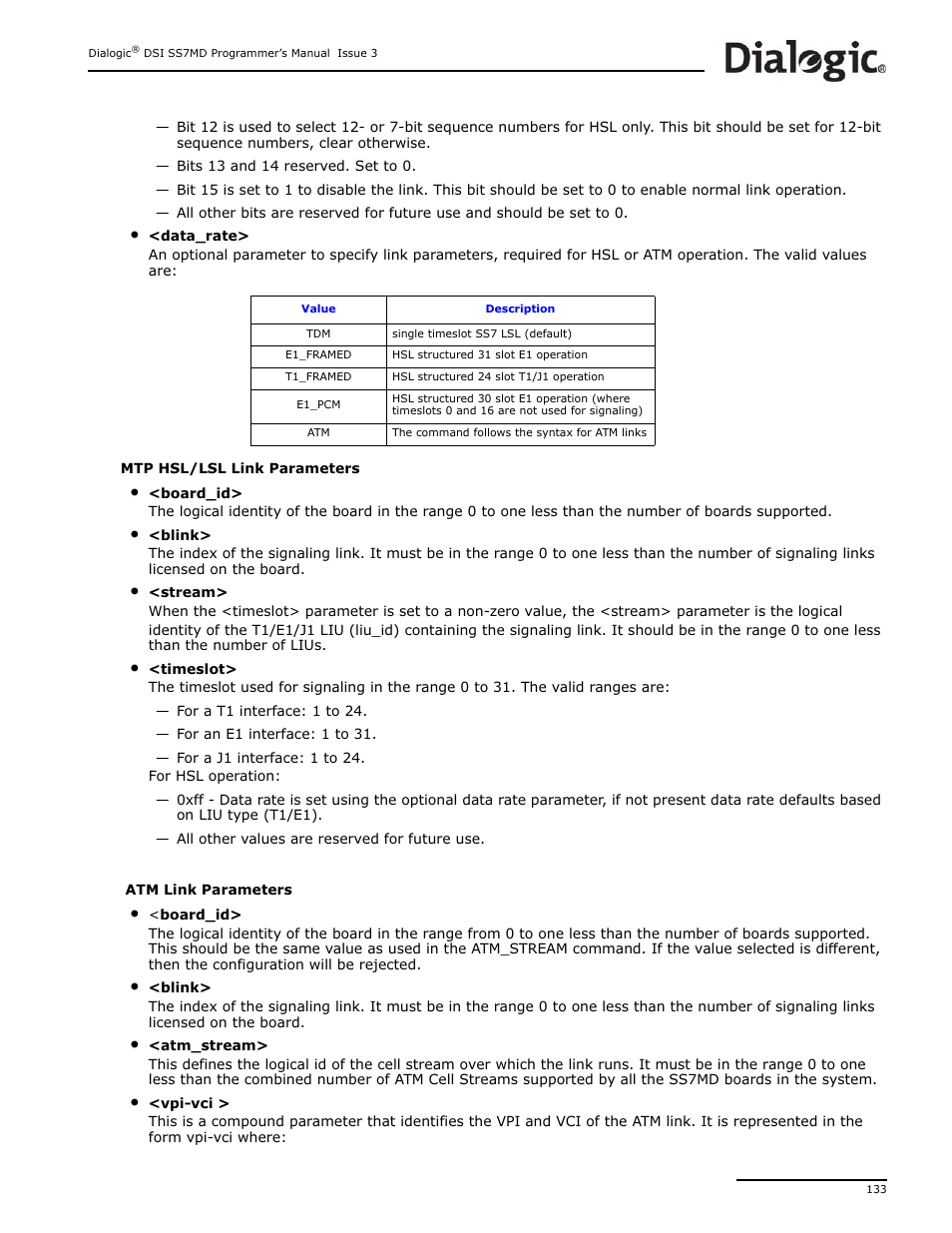 Dialogic DSI SS7MD User Manual | Page 133 / 191