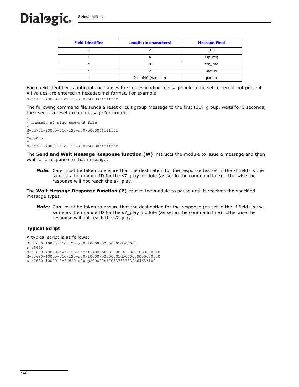 Dialogic DSI SS7MD User Manual | Page 166 / 191